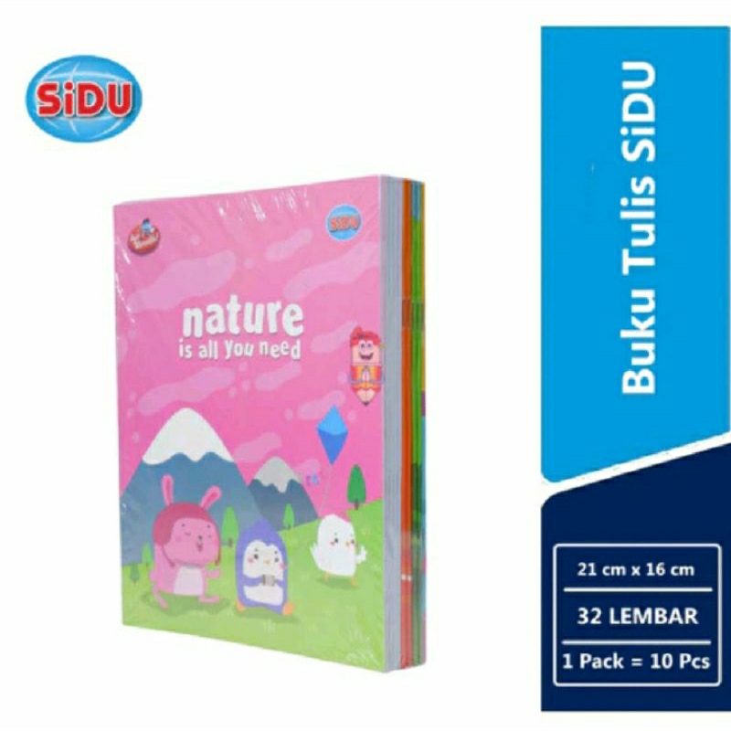 

BUKU TULIS SIDU 32 LEMBAR (PAK) / BUKU TULIS SINAR DUNIA TEBAL 32 LEMBAR (ISI 10 BUKU)