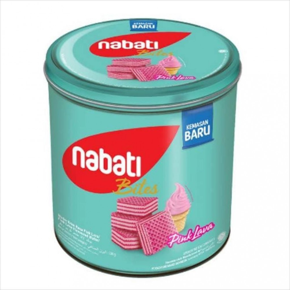 

Nabati Bites Wafer Pink Lava Kaleng 287gr, Ready Stock Delivery Jogja