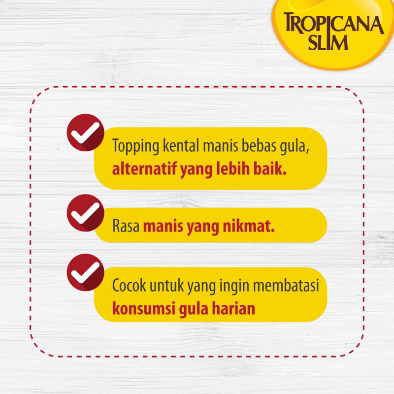

RB Tropicana Slim Topping Kental Manis - Sugar FREE