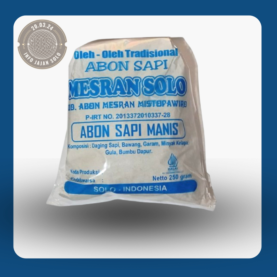 

ABON SAPI MANIS JAJAN SOLO 250GR