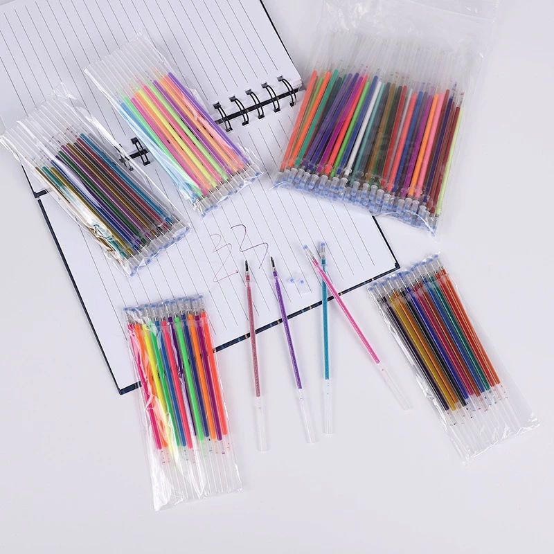 Refil Tinta WARNA WARNI Pena Cair / Isi Ulang Tinta Cair Pena 0.5 mm / Pulpen Gel Cair Premium Impor