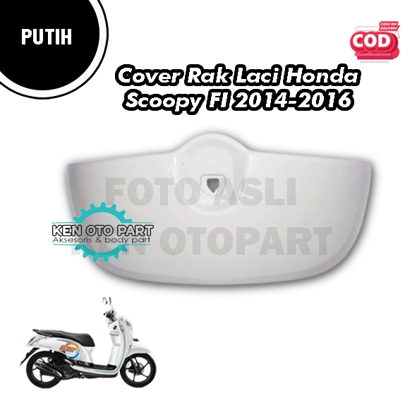 Cover Dasborboard Kantong Rak Laci Honda Scoopy FI  2014 - 2016 Putih