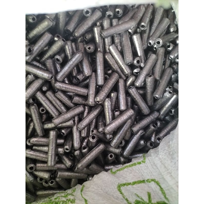 timah pemberat jaring ikan 1kg timah jaring timah pancing isi sekitar 100 pcs