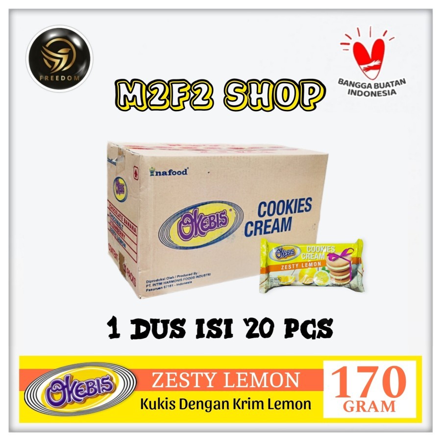 

Okebis Cookies Cream Zesty Lemon | Kukis Krim Jeruk Lemon - 170 gr (Kemasan Karton)