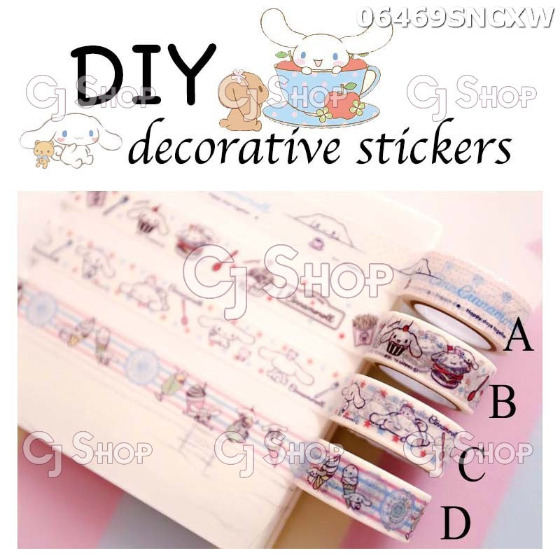 

Cinnamoroll Decorative Tape Isolasi bergambar 06469