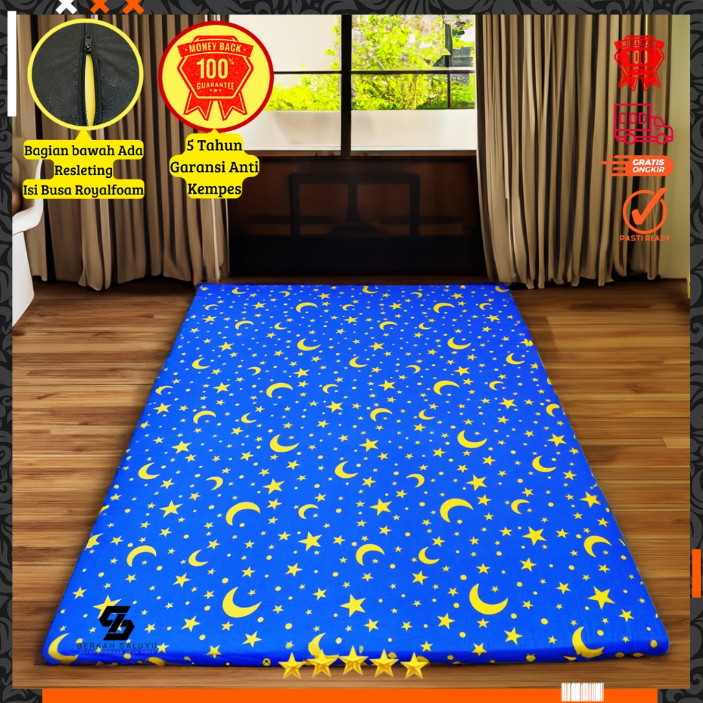 Kasur Busa Motif Karakter Tebal & Empuk Busa ROYAL 200x150cm karpet import