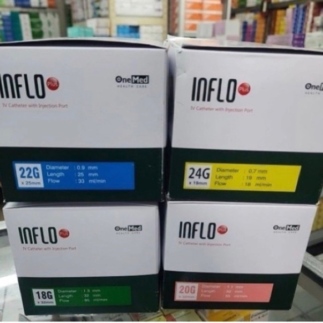 Inflo IV Catheter Onemed Abocath PLUS/BIASA PER BOX.