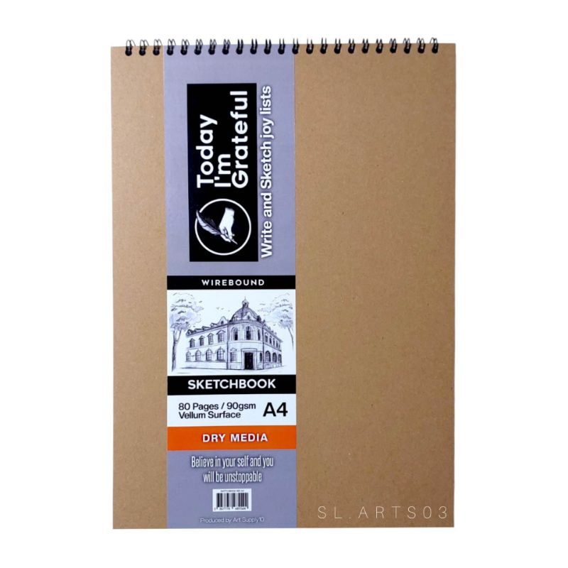 

SKETCH BOOK BUKU GAMBAR GRATEFUL WIREBOUND 90gsm A4 vellum surface