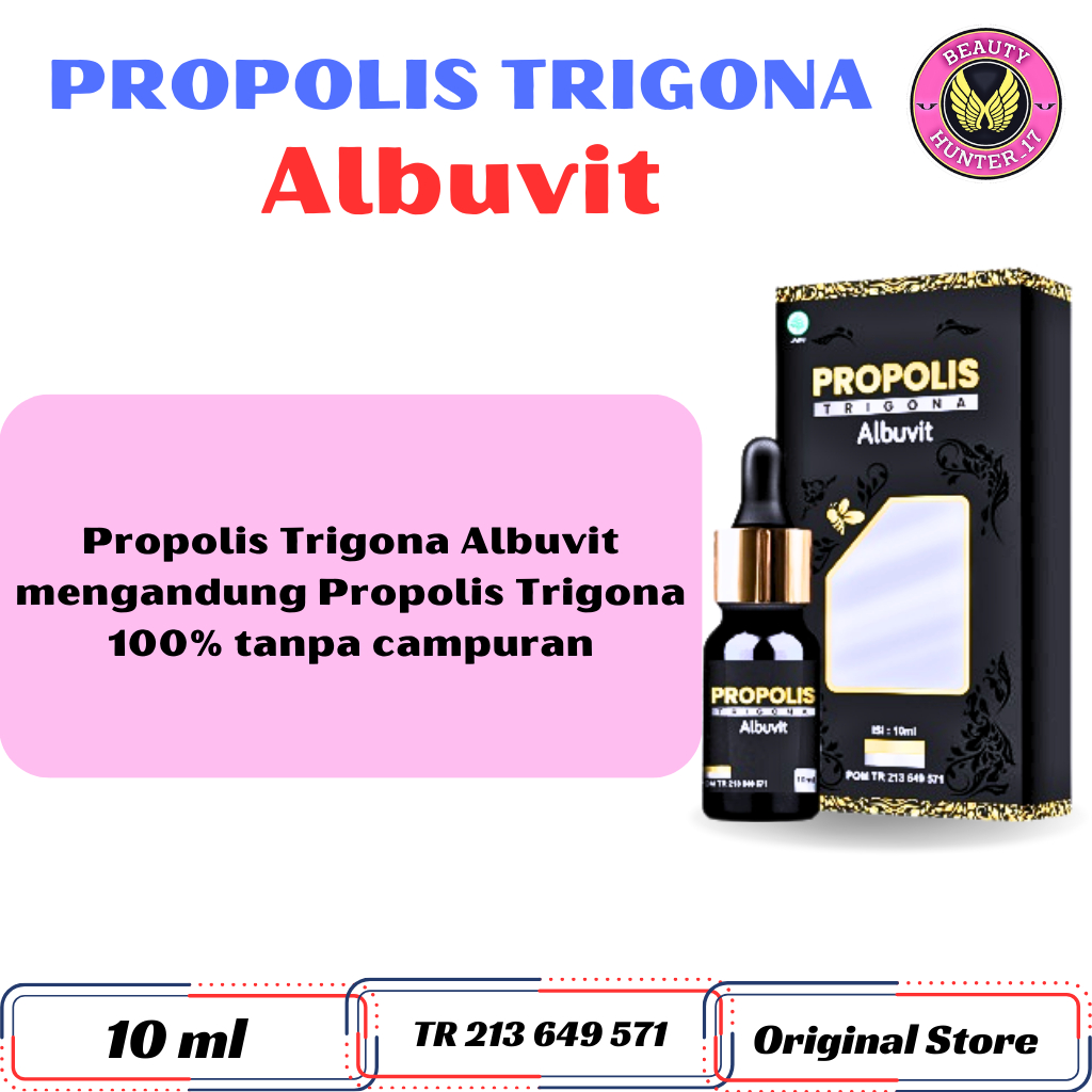 Propolis Trigona Albuvit Original Bpom Herbal Asam Lambung Mag Gerd