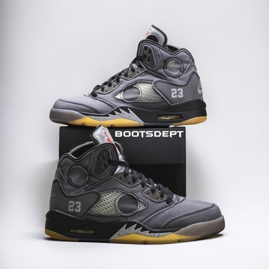 Air Jordan 5 Off-White - Black/Muslin (100% Authentic)