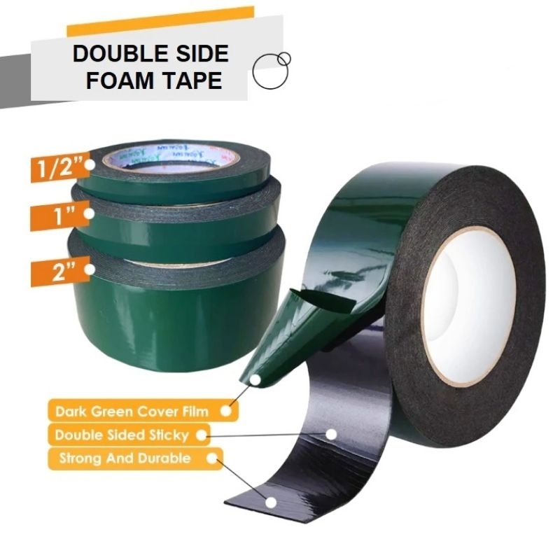 

Double Tape Foam/busa 24 X 6M Murah/isolasi bolak balik Pe foam/busa Hijau