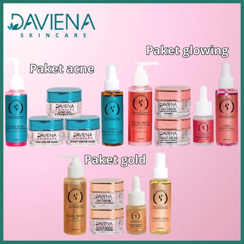 READY DAVIENA SKINCARE | DAVIENA SKINCARE GOLD | DAVIENA SKINCARE ACNE | DAVIENA SKINCARE GLOWING