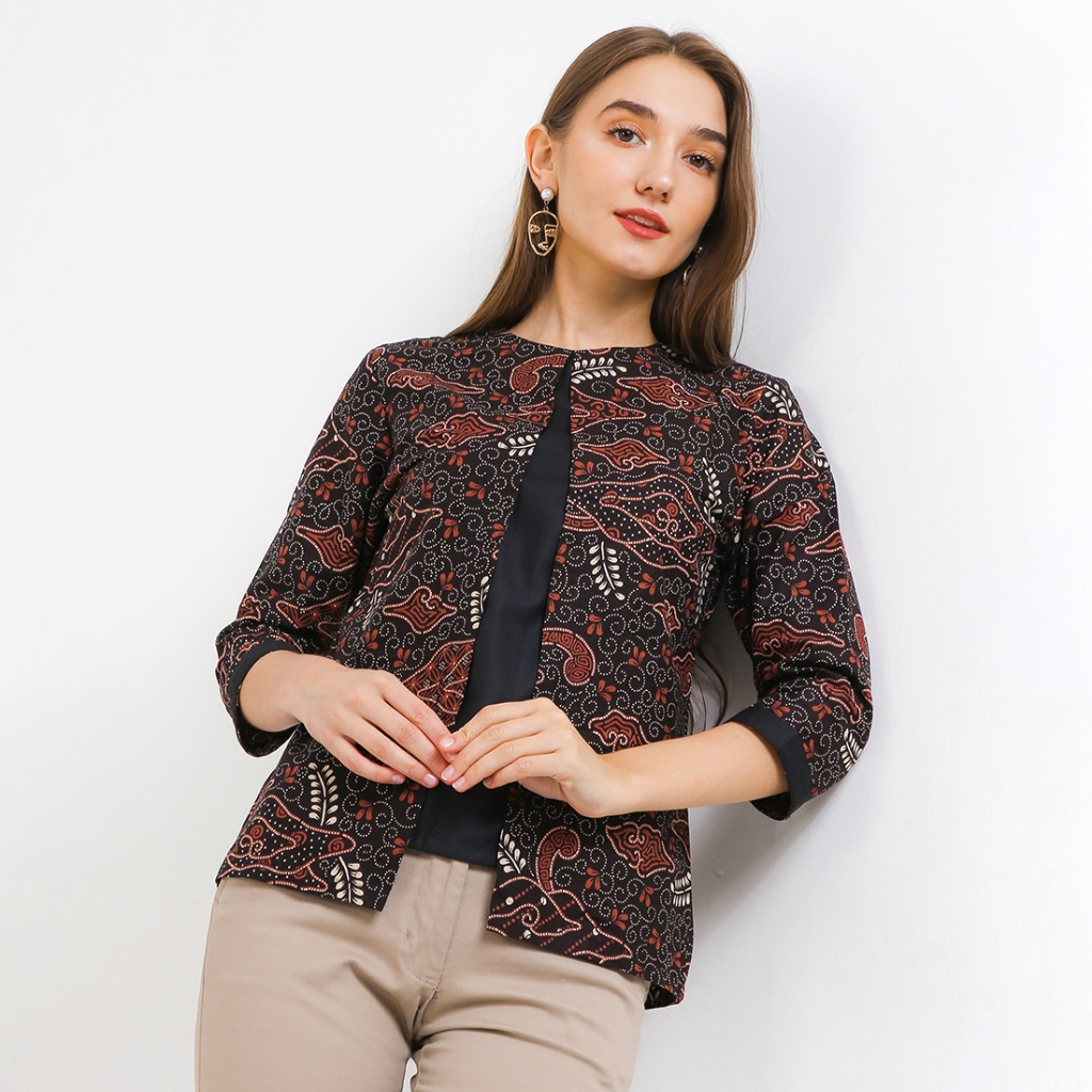 Rianty Batik Wanita Blouse Braylon Braylona