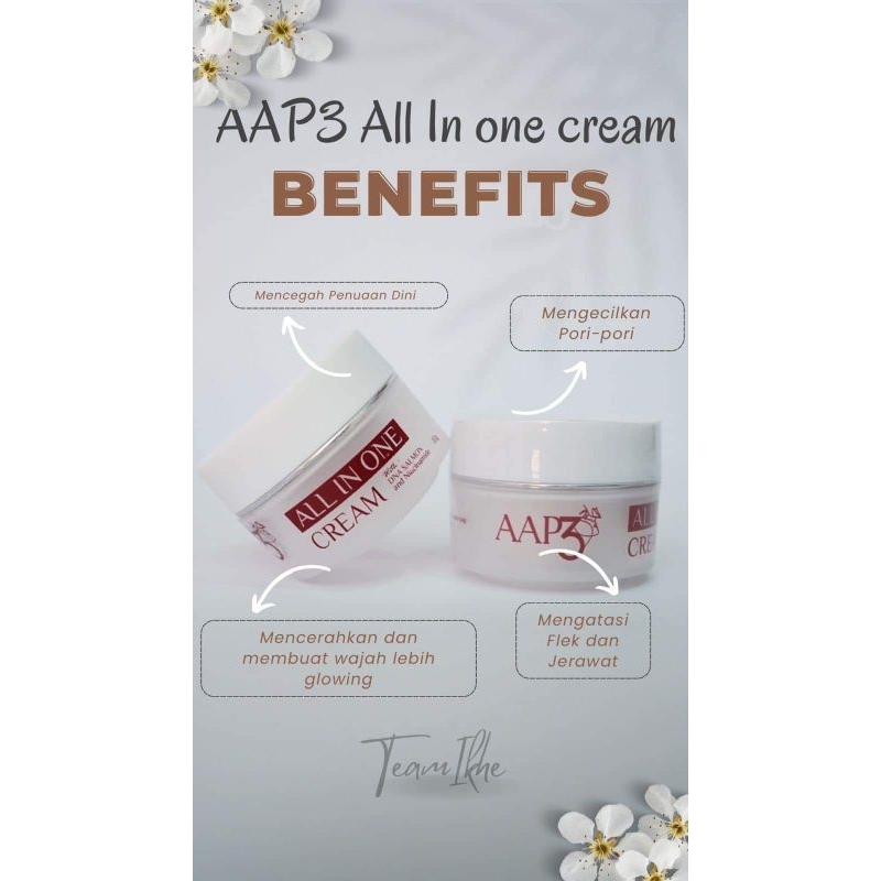 AAP3 CREAM ALL IN ONE|CREAM JERAWAT BPOM ORI|CREAM SIANG MALAM