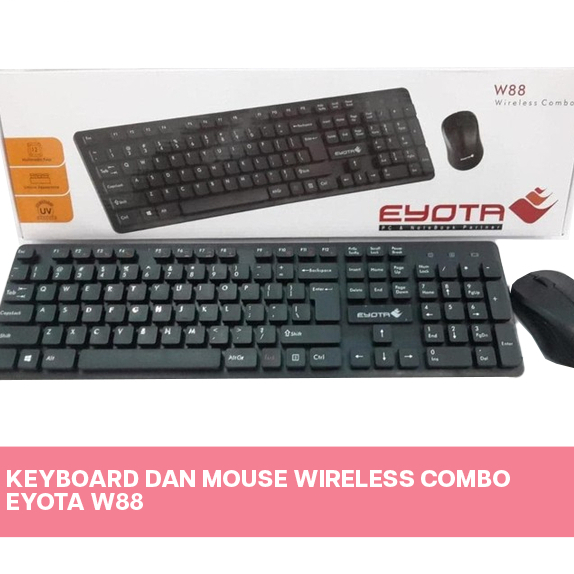 Keyboard dan Mouse Wireless Combo EYOTA W88