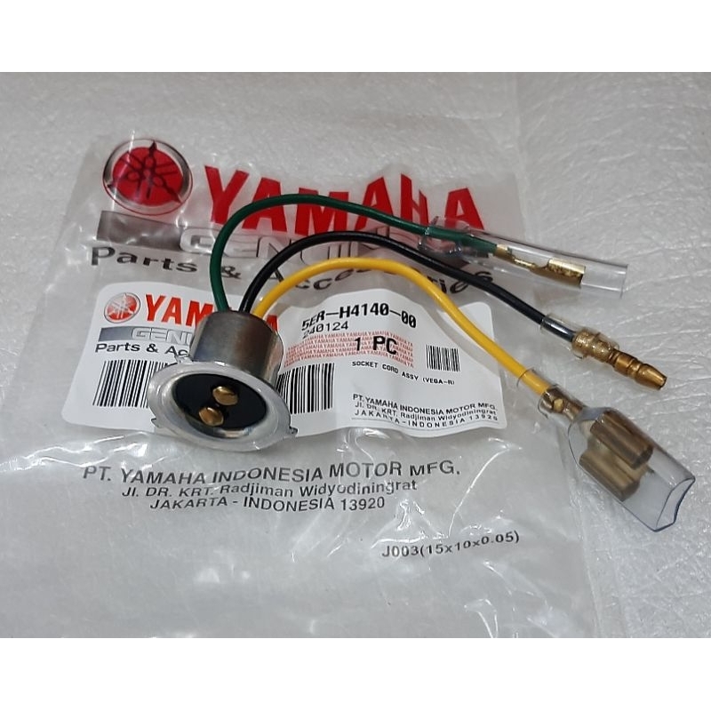 PITING FITING SOCKET SOKET LAMPU DEPAN MIO J M3 SPORTY SMILE VEGA R ORIGINAL YAMAHA