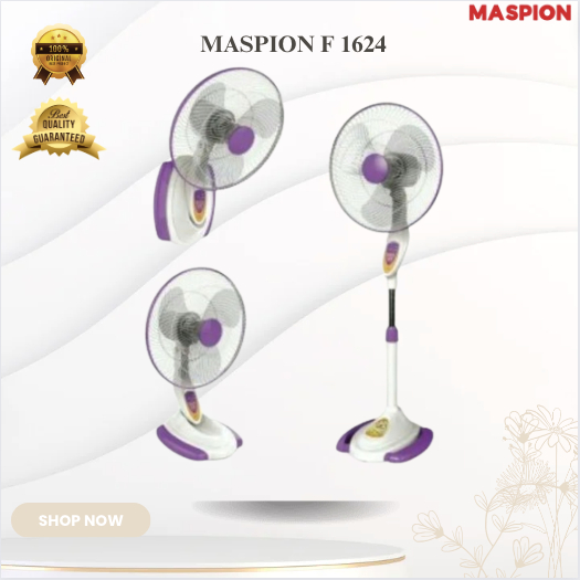 MASPION KIPAS ANGIN  F 1624  16 Inch (3 in 1)  STAND FAN MASPION/F1624/F-1624/F 1624 S/1624S