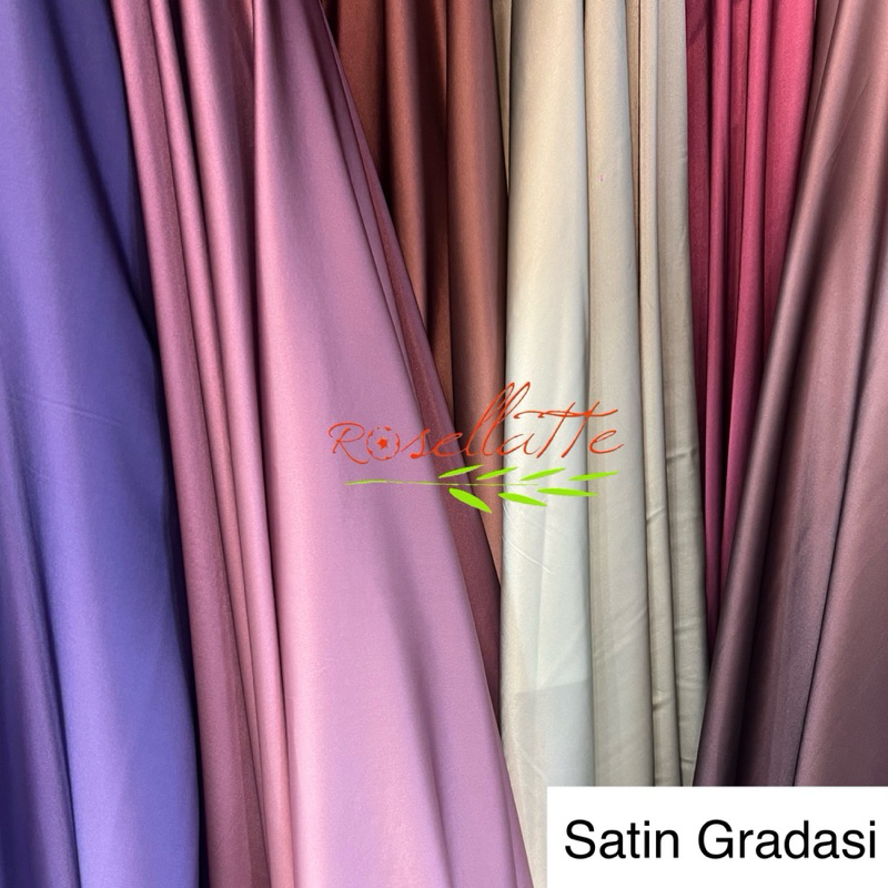 Kain Satin Gradasi Ombre