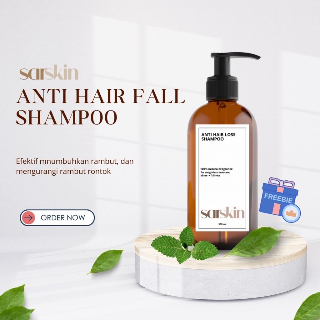 SARSKIN SHAMPOO I conditioner I anti rombok I mempercepat pertumbuhan rambut