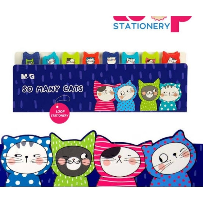 

STICKY NOTES M&G ORIGINAL STATIONARY SO MANY CATS 8P