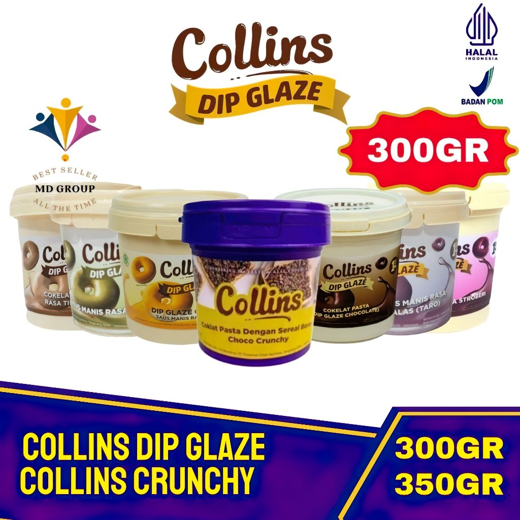 

SAMARINDA - COLLINS DIP GLAZE DAN CRUNCHY 300 GRAM ANEKA RASA