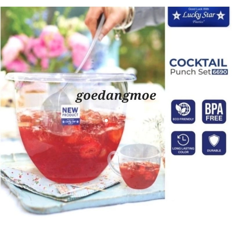 GOSEND Lucky star Coctail Punch bowl set 6690TR 6690 TR