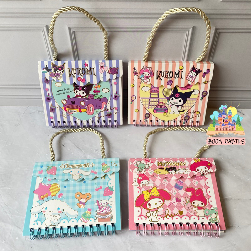 

Notebook tenteng sanrio kuromi melody cinamoroll kertas motif berwarna