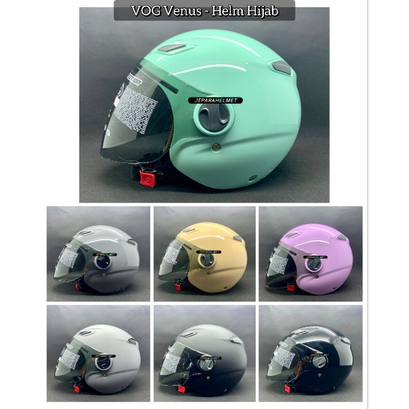 Helm VOG Venus Hijab All Varian Warna Original | Helm Hijab VOG Cocok Untuk Wanita Cewe Berkerudung