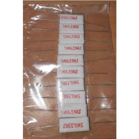 Resistor Kapur R5W 0,33 ohm 5W 0,33 ohm