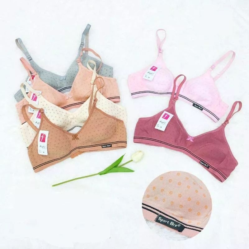 Bra Remaja cewek  32/34/36/38 tanpa kawat dan busa termurah tanpa kawat/busa/Bra sport anak SD/SMP/S