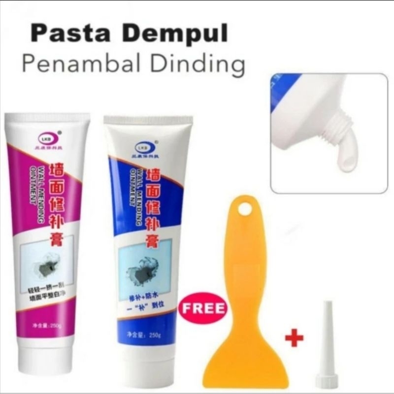 Dempul Instant Dempul Tembok Cream Penambal Dinding Instan Wall Repair Pasta Dempul Penambal Tambal 