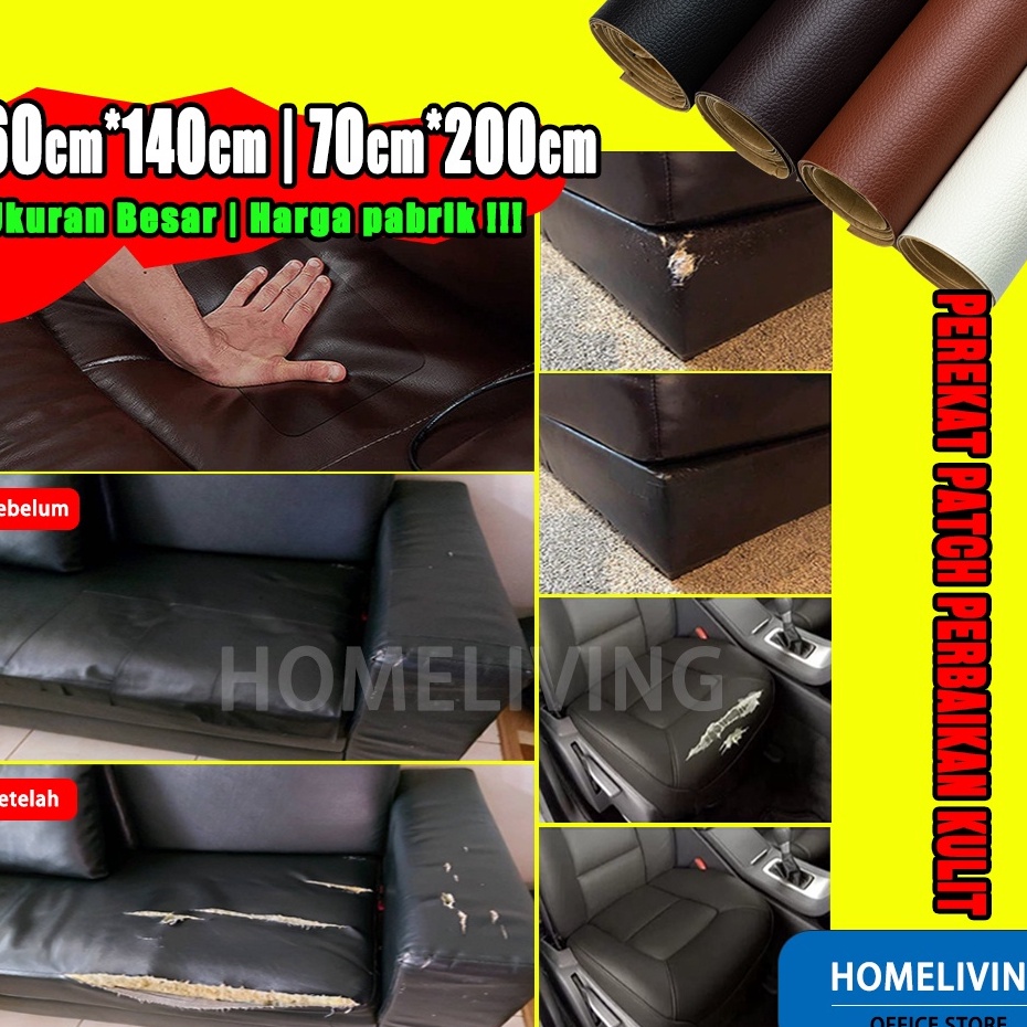 Mega Max Restorasi Kulit72cm Perekat Ekstra Kuat Leather Perbaikan Repair Bahan Kulit Yang Rusak Kul