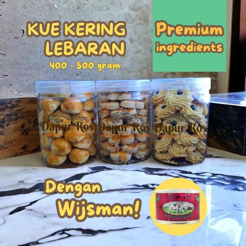 

Kue Kering Lebaran Dapur Ros Cookies Nastar Kastangel Semprit Kacang Sagu Keju