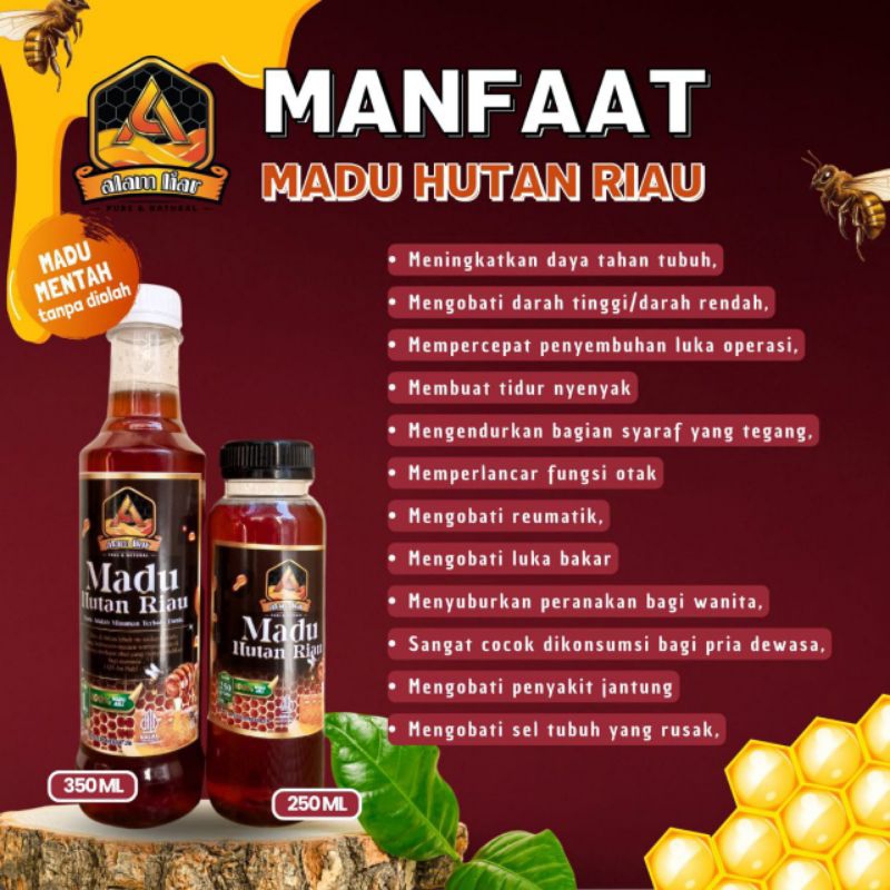 

MADU MURNI HUTAN RIAU 350ML