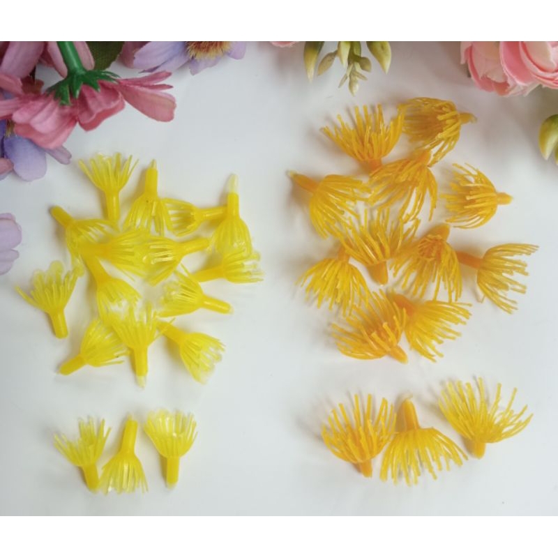 Putik Plastik warna kuning Putik Plastik A&B Putik Bunga Sakura Putik Imitasi Putik Artificial