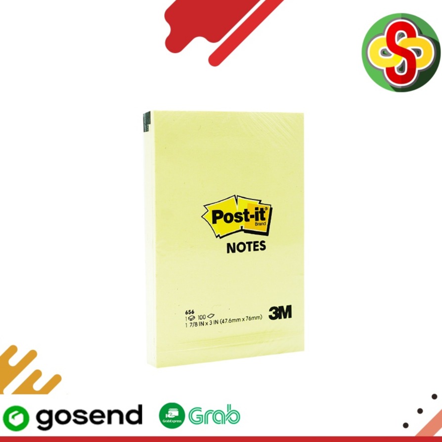 

Sticky Notes / Kertas Memo Post-it 3M 656 (47.6 x 76 mm)