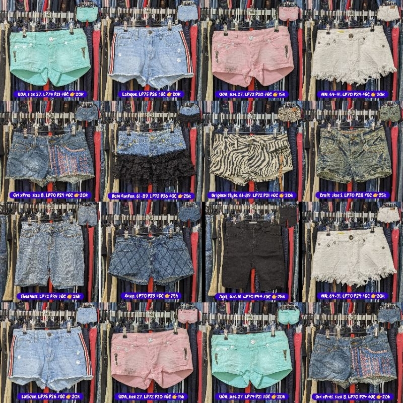 celana pendek anak  LP 70an, size 160/ 14-16th | murah | cowok | panjang | jeans | cargo | pria | sa