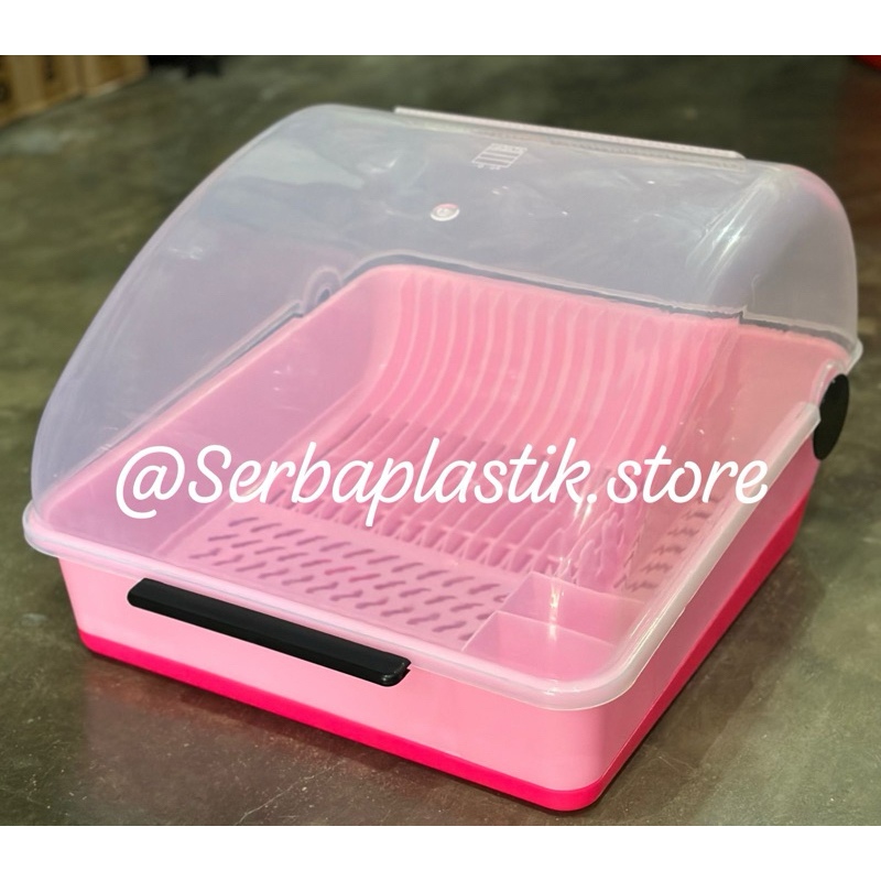 Rak piring tutup / rak piring susun meja alas talam air warna plastik / rak piring nagata warna cant