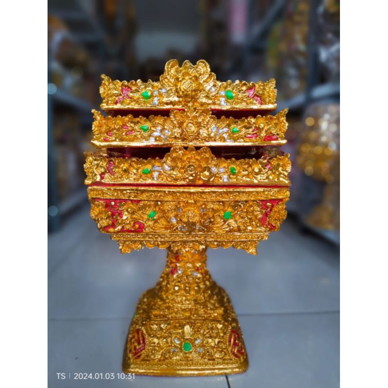 Dulang fiber kotak tumpuk 3 prada elit