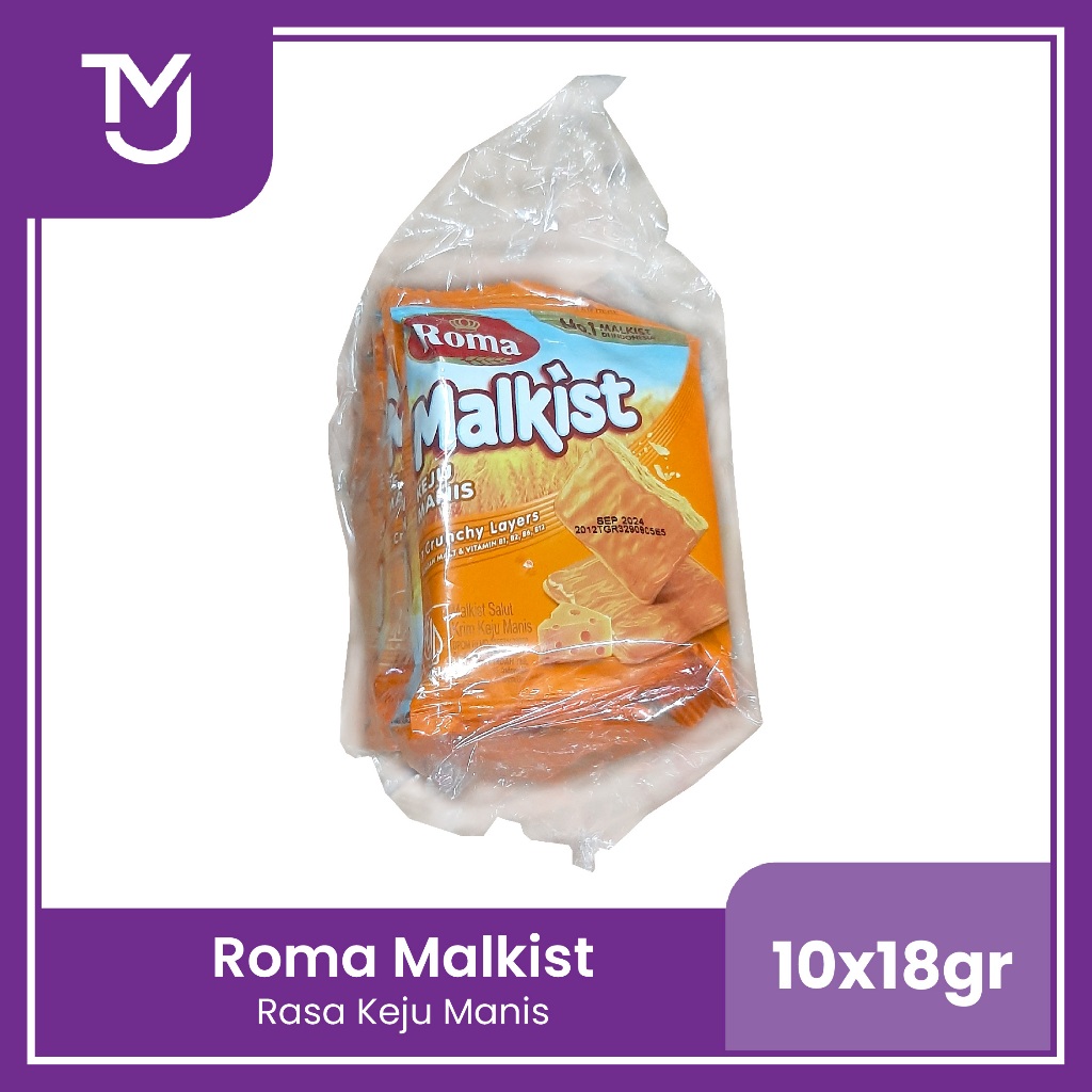 

Biskuit Roma Malkist Keju Manis renceng 10 pcs ( 10 x 18gr )