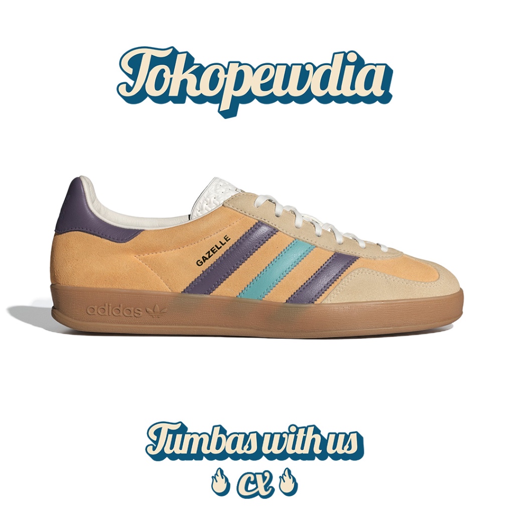 Adidas Gazelle Indoor Brown Almost Purple Blue