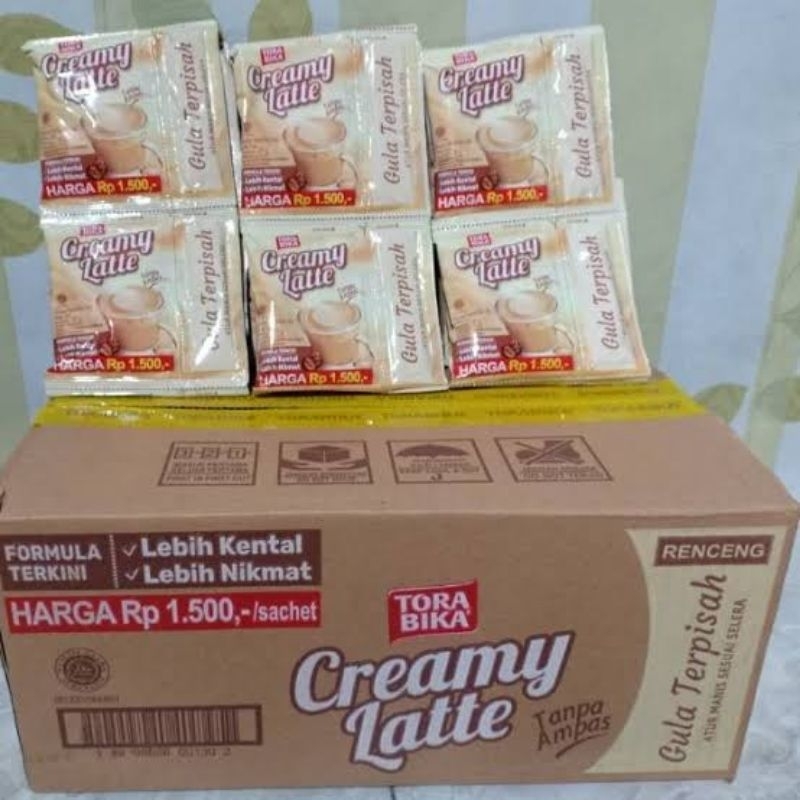 

Torabika CREAMY LATTE Minuman Kopi Instan Sachet - 1 Dus / 12 Renceng / 120 Pcs