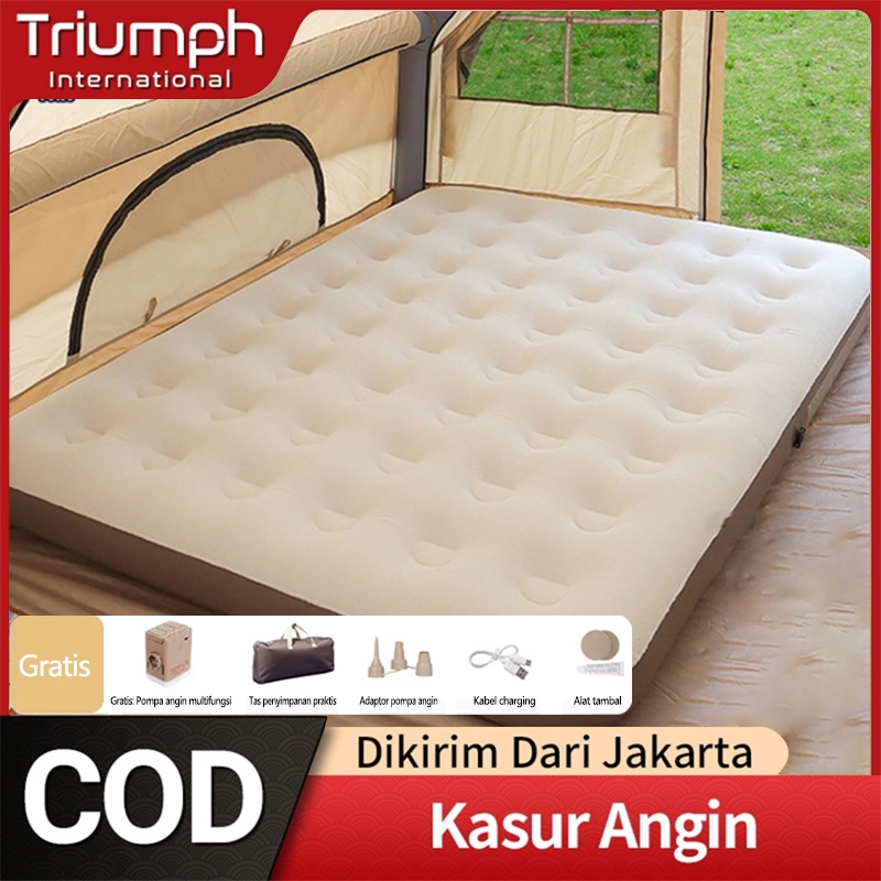 200*180*25CM Kasur sofa tiup/pompa pengisian listrik kasur besar/kasur berkemah portabel besar/kasur