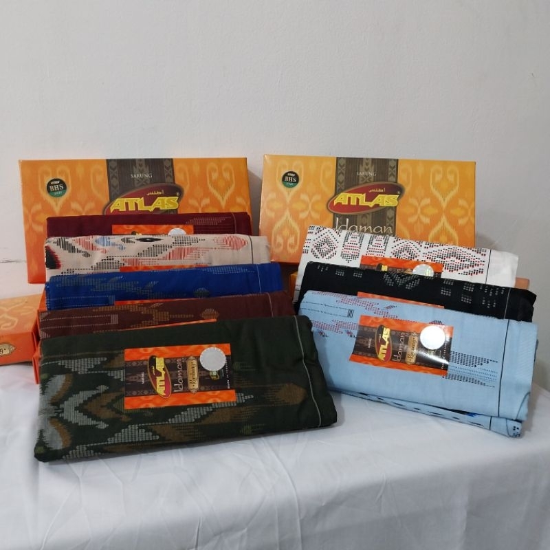 sarung atlas idaman 555 kembang / sarung motif bhs / sarung atlas motif bhs