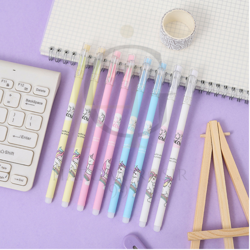 

Pulpen bisa di hapus unicorn 4pcs 8pcs 12pcs pen alat tulis sekolah bisa cod