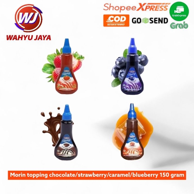 

Morin topping chocolate/strawberry/caramel/blueberry 310 gram
