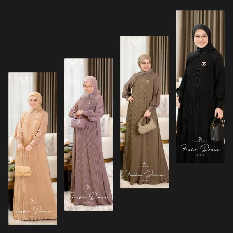 Fasha Dress by Shararea / Shararea Terbaru /Shararea 2024 / Shararea / Eid, / Gamis Lebaran