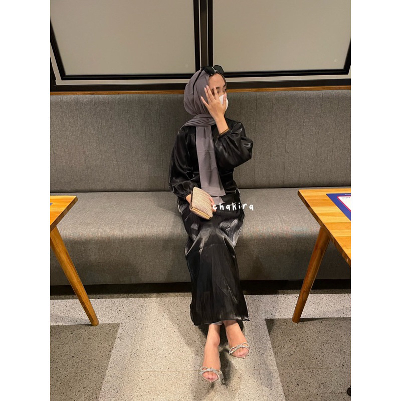 preloved shimmer dress/shimmer outer/dress 4 look/dress silk lebaran/kimono dress/wrap dress