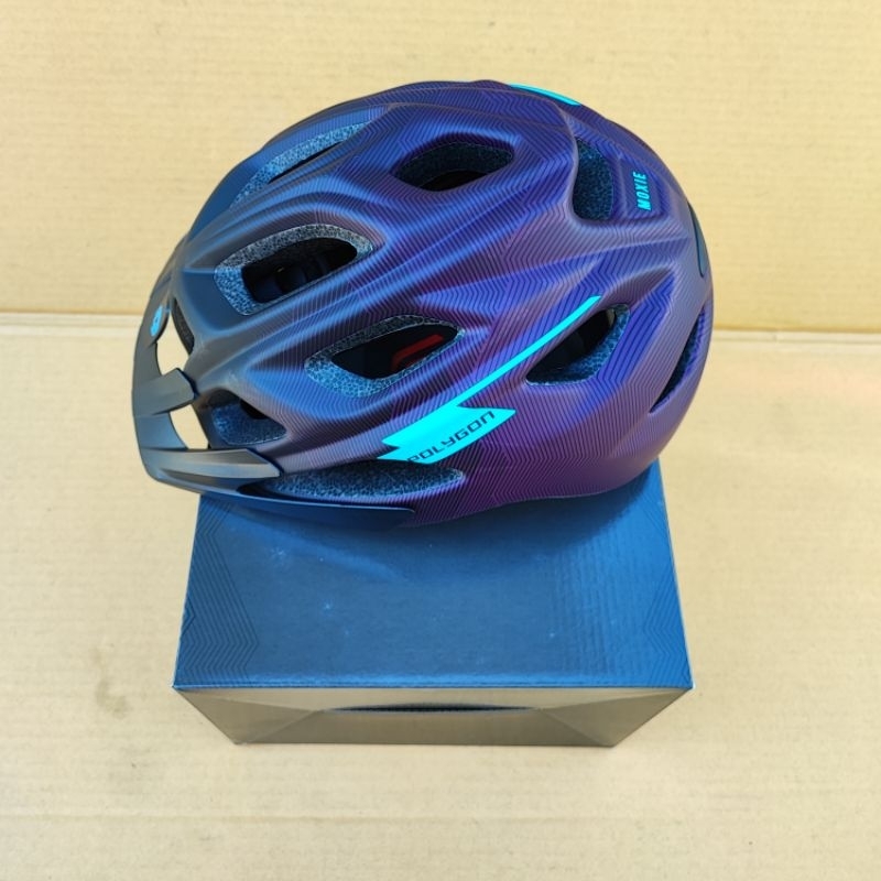 Helmet Moxie Polygon Matt Purple Size L. Helm Sepeda Polygon Ungu