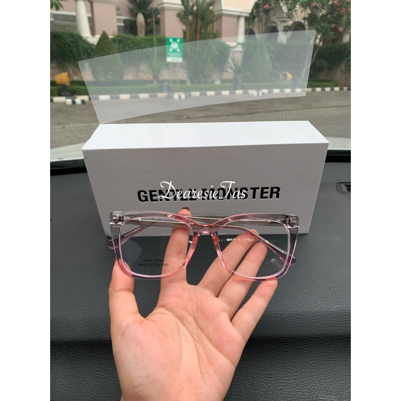 G Frame Kacamata Wanita ungu bening bisa dibikin lensa minus plus silinder photocromik progresif